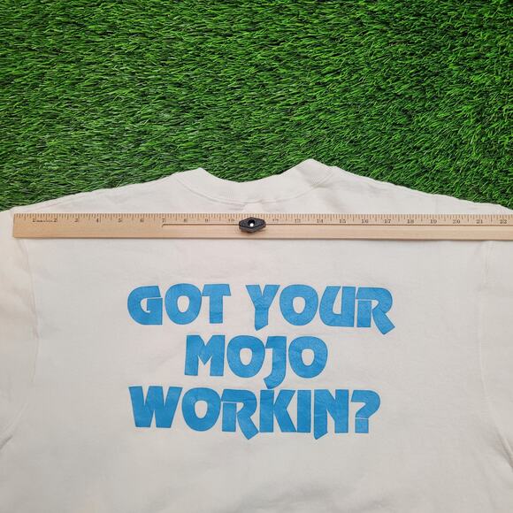 Vintage 90s Mountain Biking Sweatshirt Mens L Boxy Fit Neon Back Hit - Picture 13 of 14